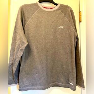 The North Face Mens Gray VaporWick Long Sleeve Shirt base layer Size Medium